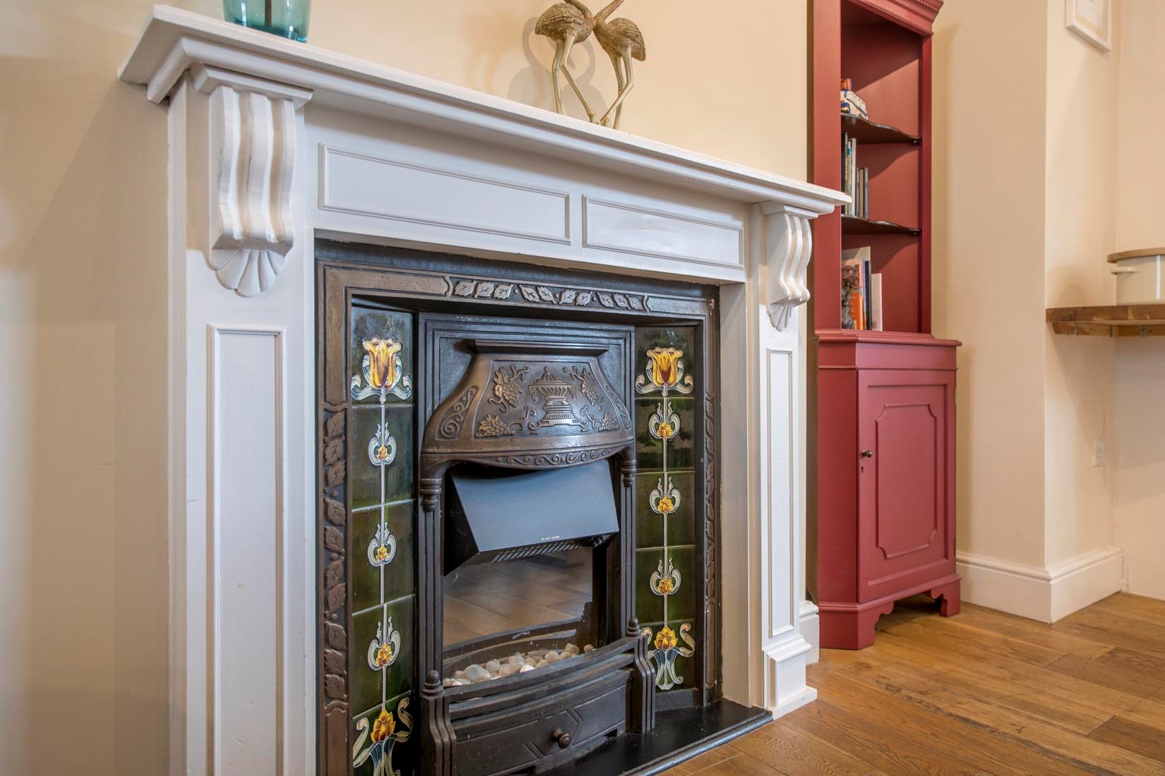 Number 109 - decorative fireplace in the dining area