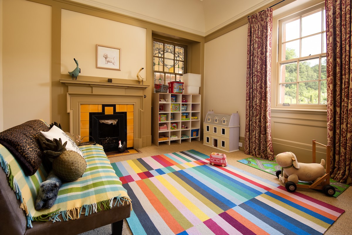 Fairnilee House - playroom with a good selection of toys for younger guests