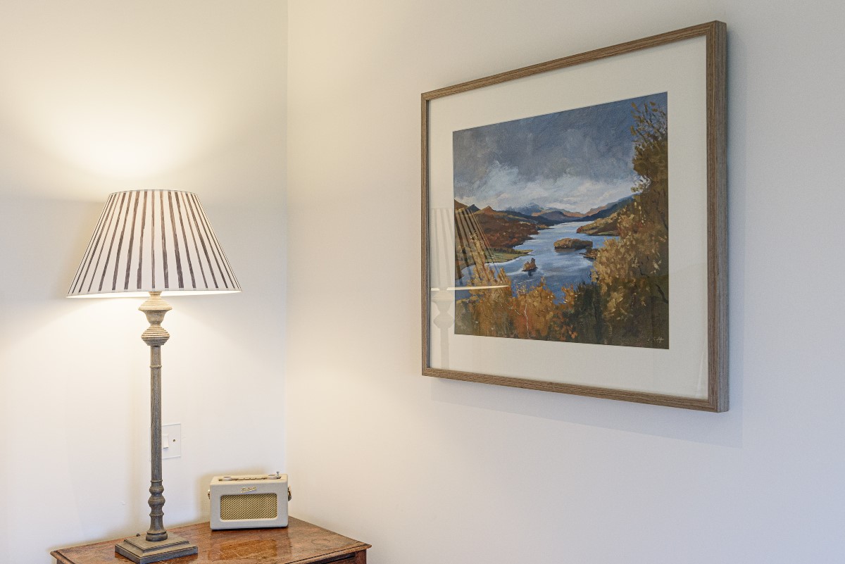 Fenton Lodge - framed painting of the beautiful Queen's View near Pitlochry