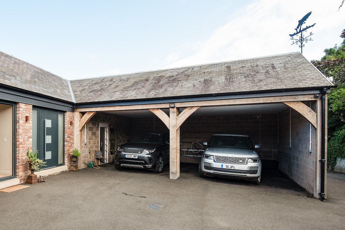 Coledale Stables - private double parking bay within the inner courtyard