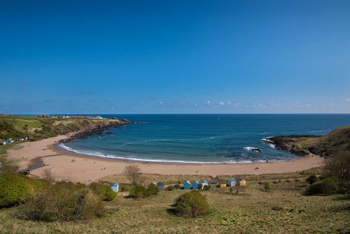 7 The Bay, Coldingham - the golden sands at Coldingham Bay - an ideal spot for families