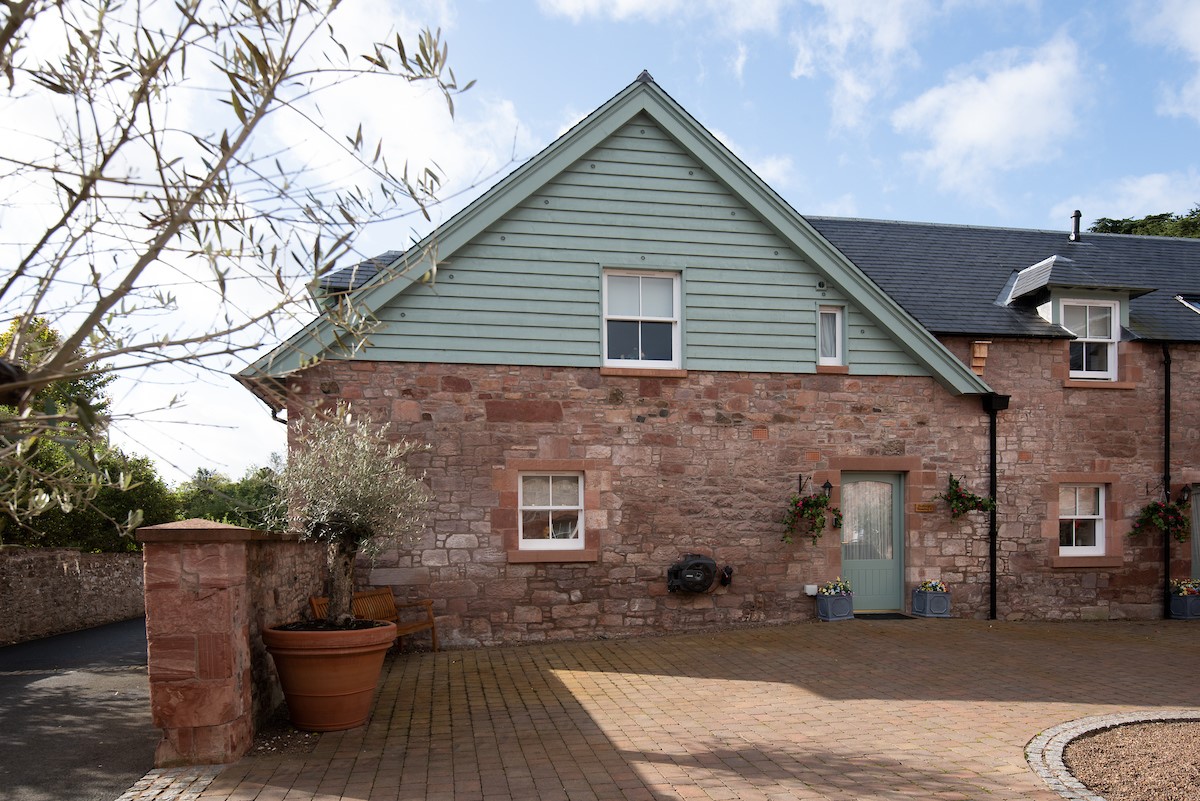 Dryburgh Steading Four - the front access in the shared courtyard