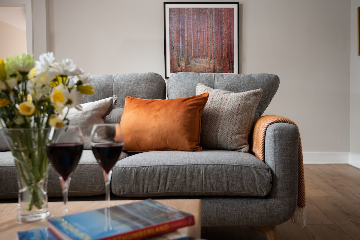Grange House - relax on the large comfortable sofa after a busy day exploring the local area