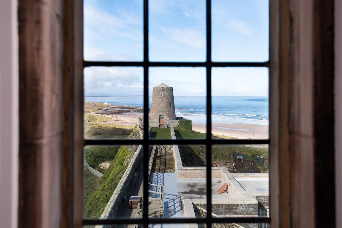The Clock Tower at Bmburgh Castle - with coastal views