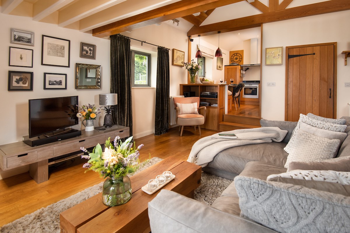 Bay View Cottage - charming wood beams and features throughout the cottage
