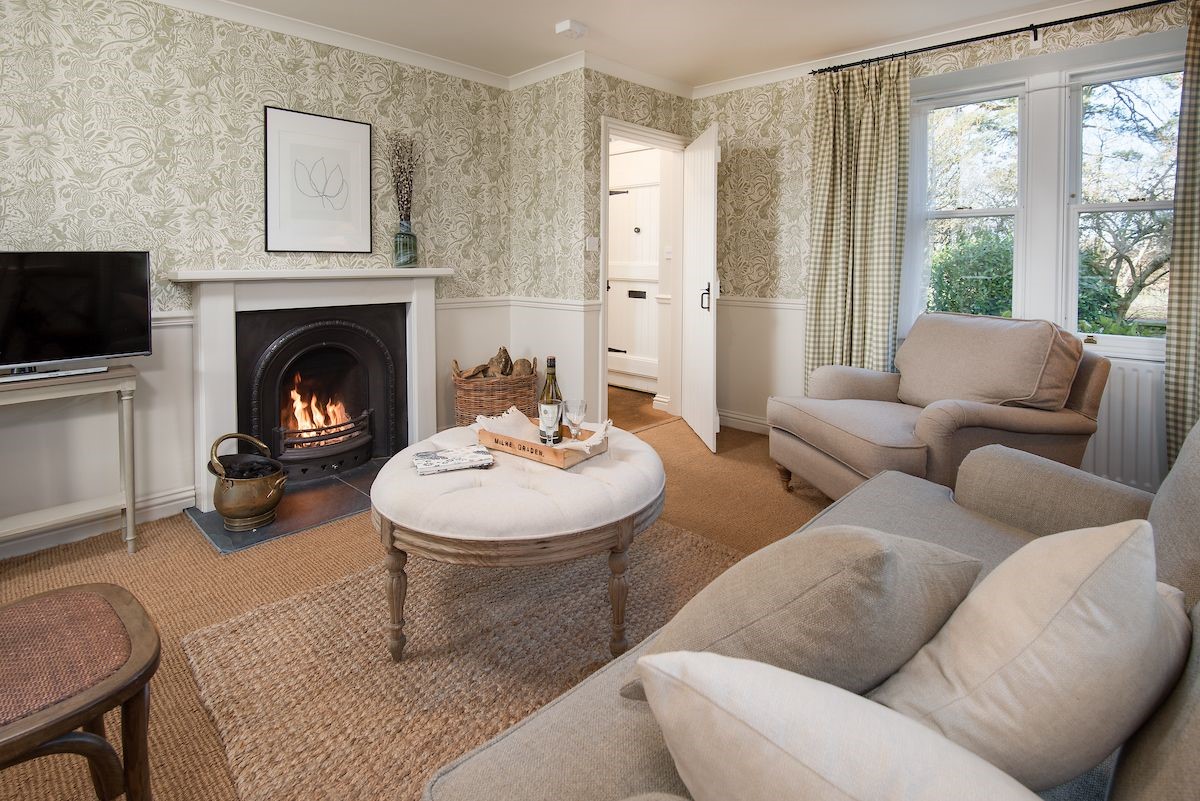 North Lodge - sitting room with access to entrance porch