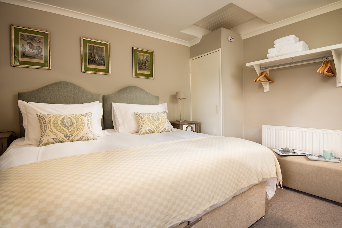 Crailing West Lodge - the superking double bed which can be configured to twin beds on request