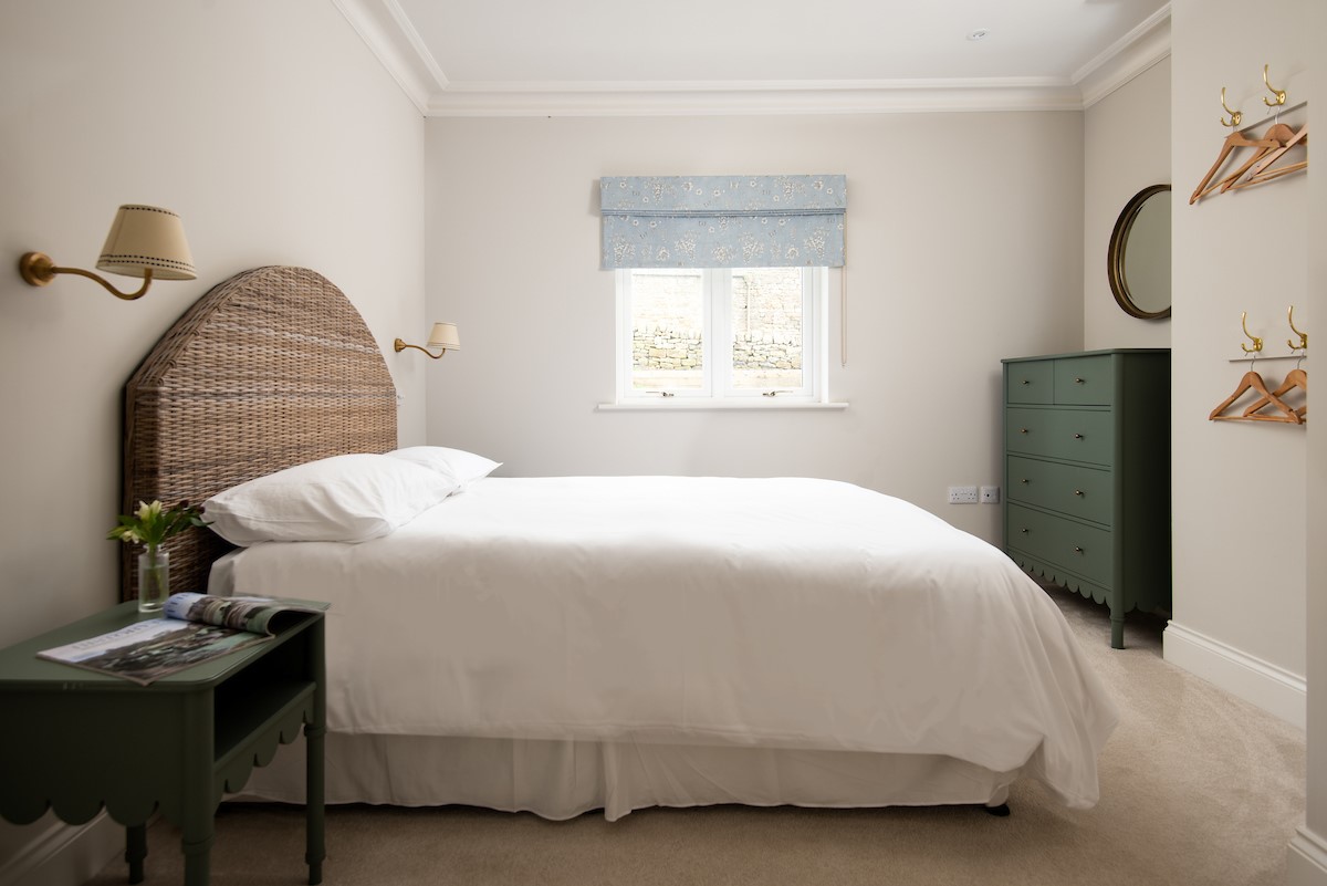 Riverhill Cottage - bedroom three - double bedroom, chest of drawers and hanging space