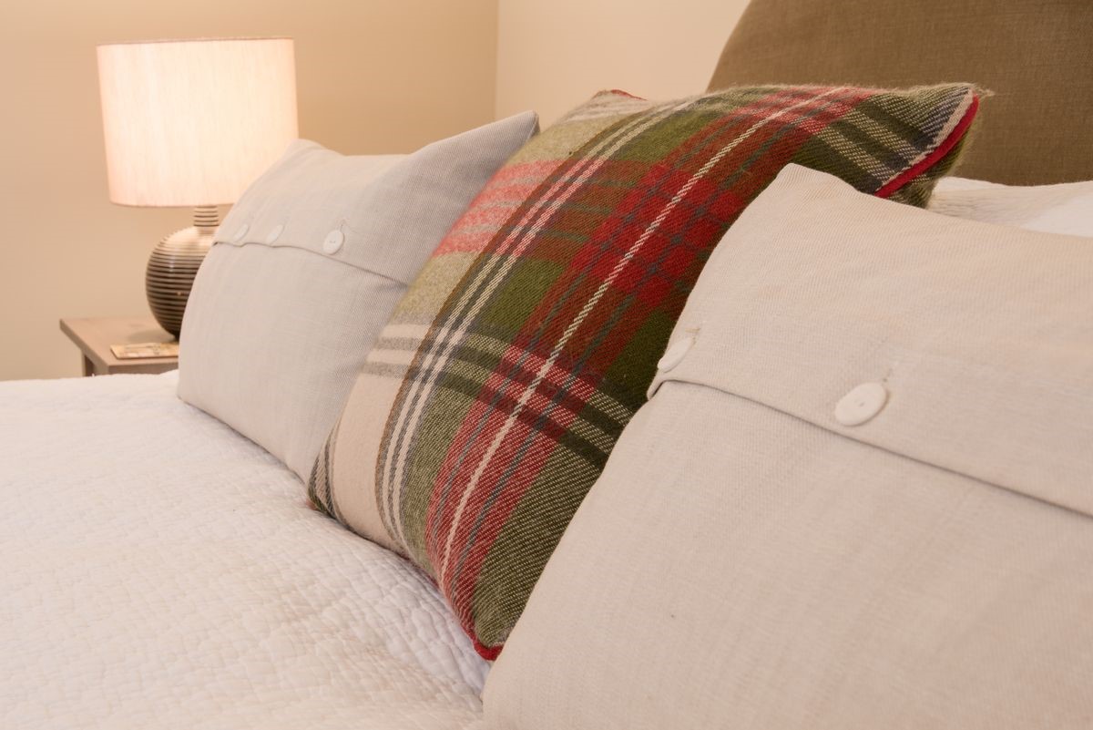 The Smithy, Crookham - bedroom cushions