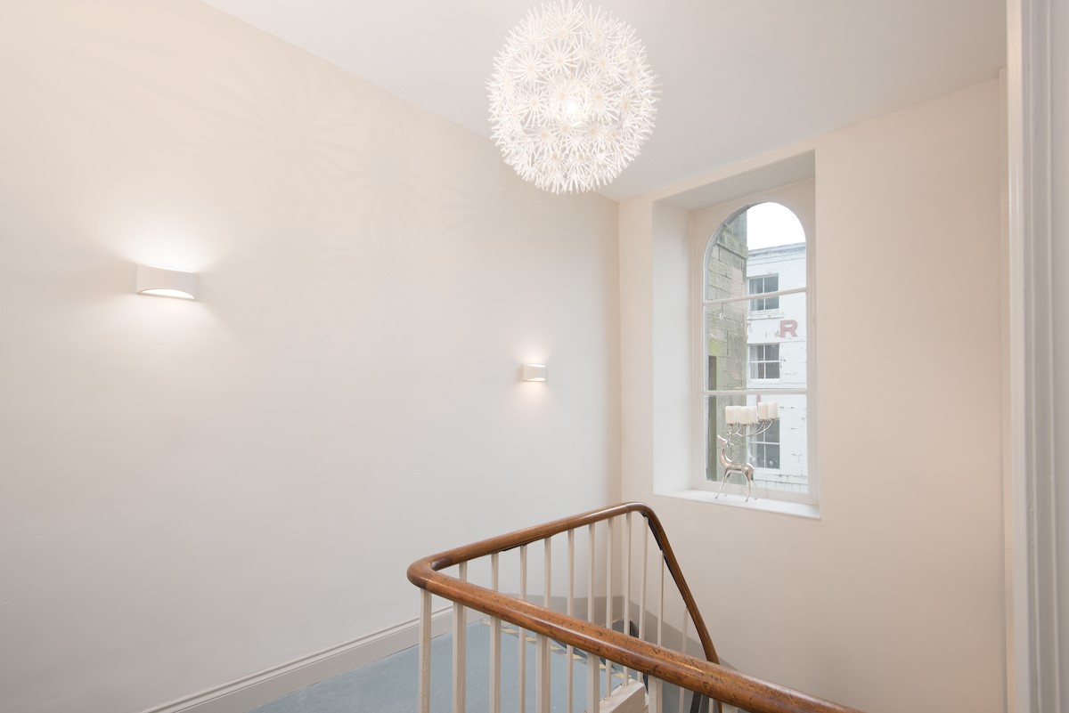 Barclay House - entrance hall with statement pendant light