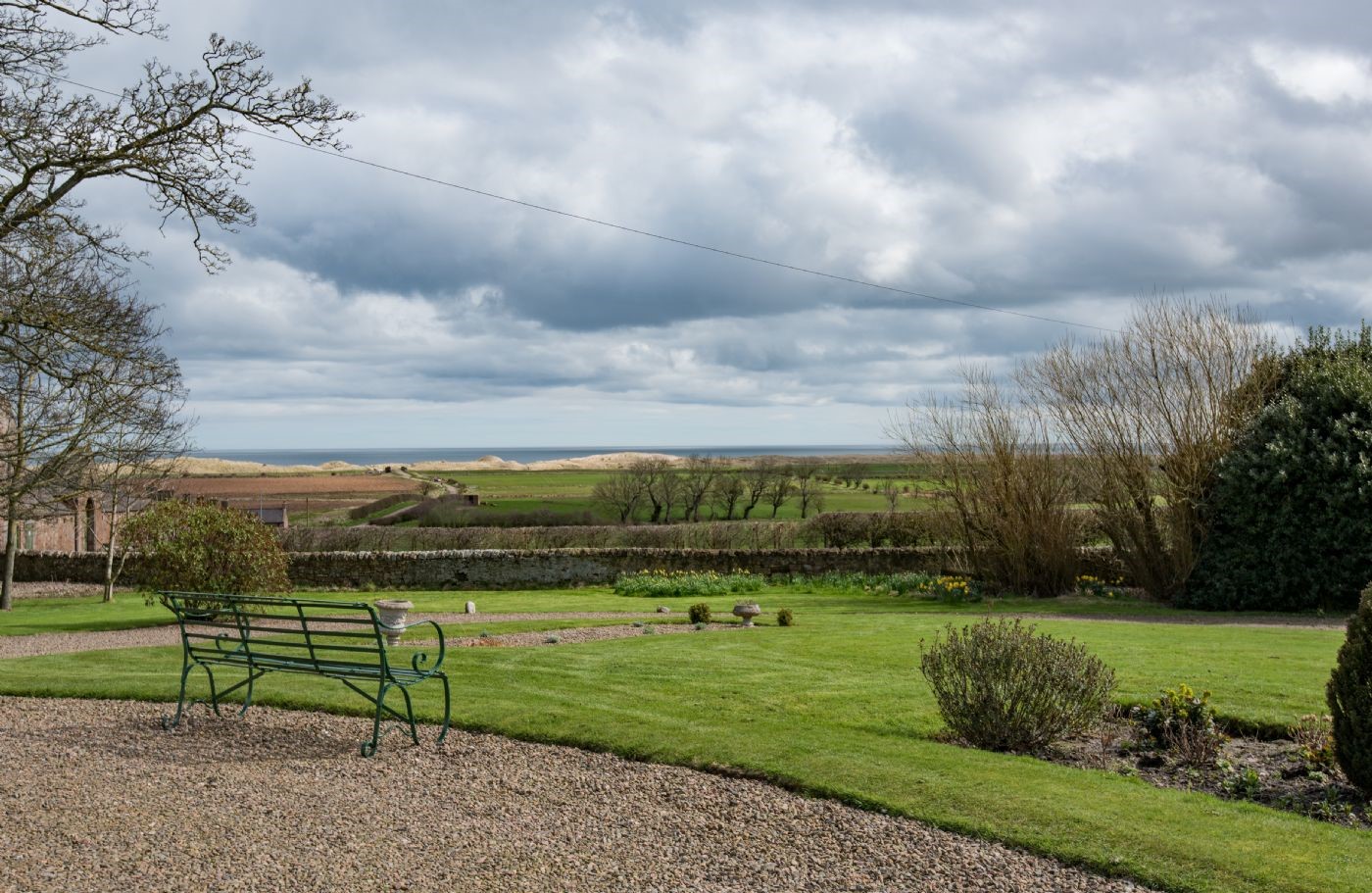 East House - take a seat in the garden and enjoy the views of the Northumberland coast