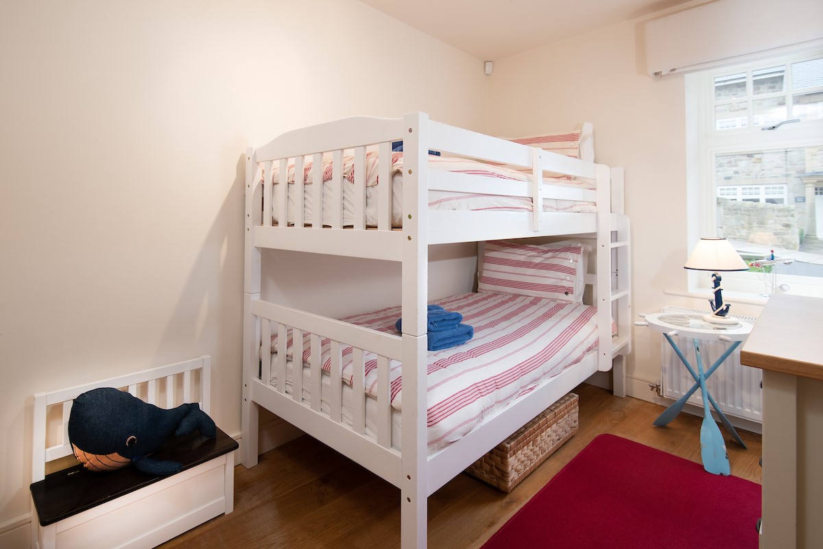 The Mast House - bedroom 2 with bunk beds - ground floor