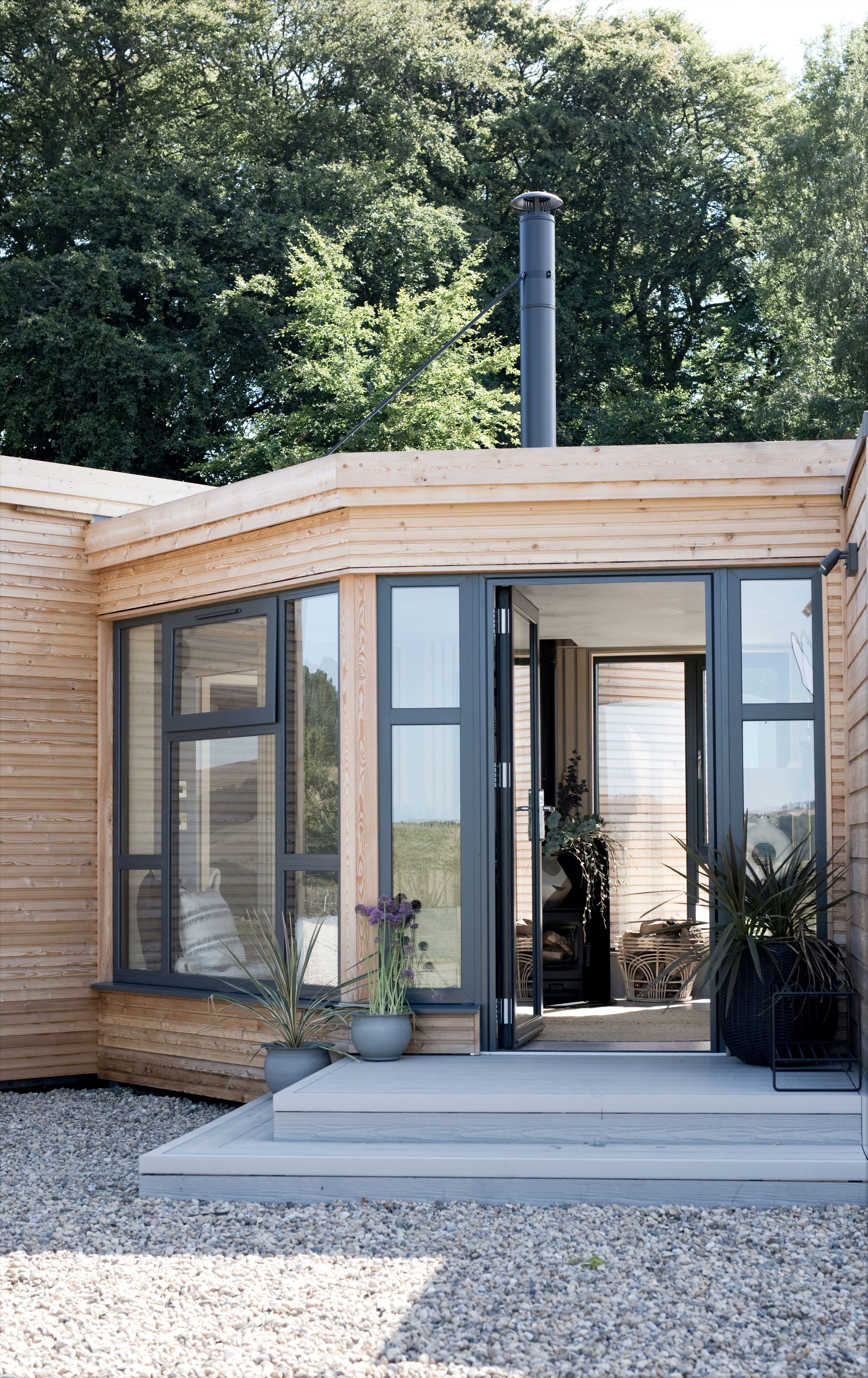 The Railway Carriage - front entrance into this home for one or two