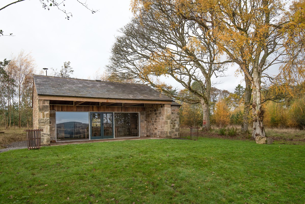 Cragg Estate - The Bothy tucked away on the estate which can be hired by guests for lunches and dinners