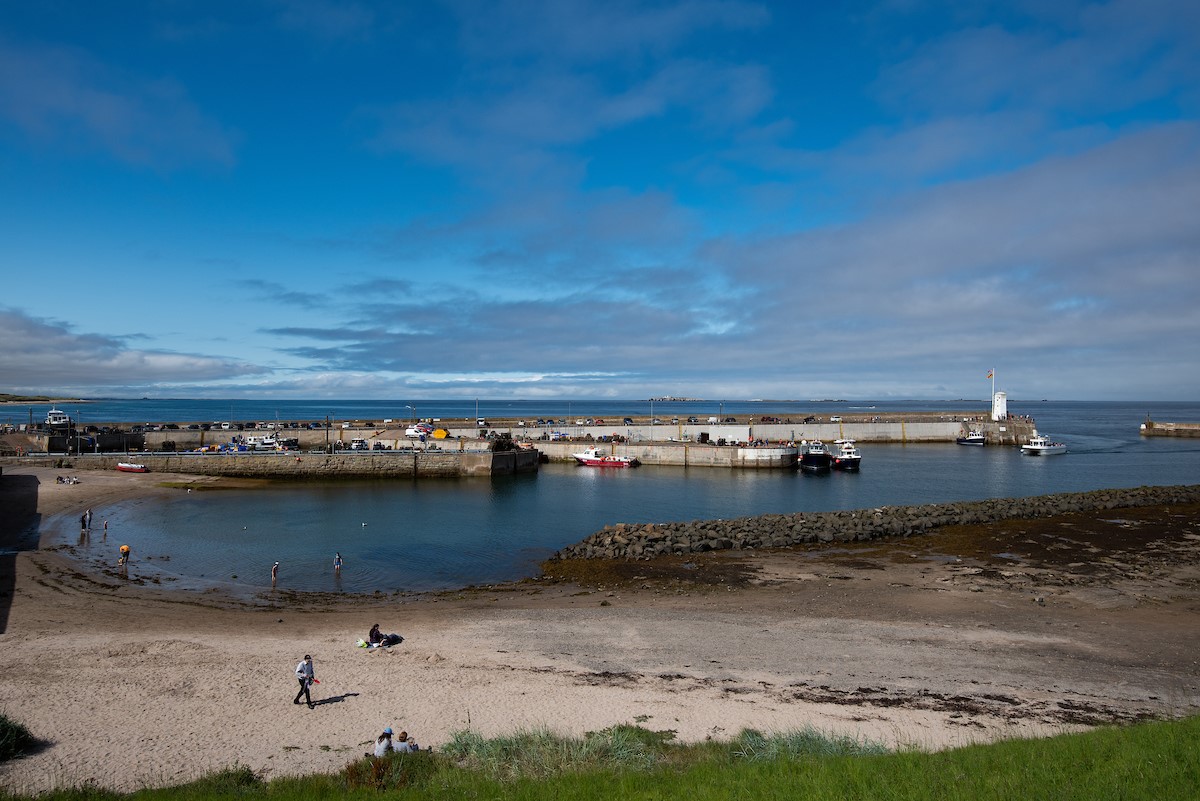 The harbour at nearby Seahouses (2.2 miles)