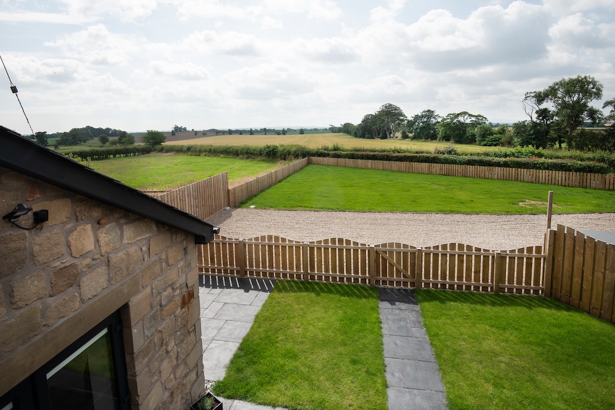 Sunwick Cottage - views of the garden and surrounding countryside from the first floor
