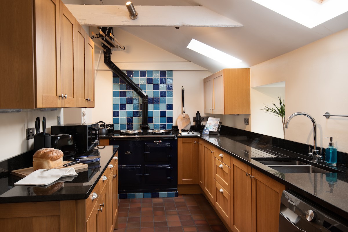 Tutor's Lodge - the kitchen is warm and inviting from the cosy AGA