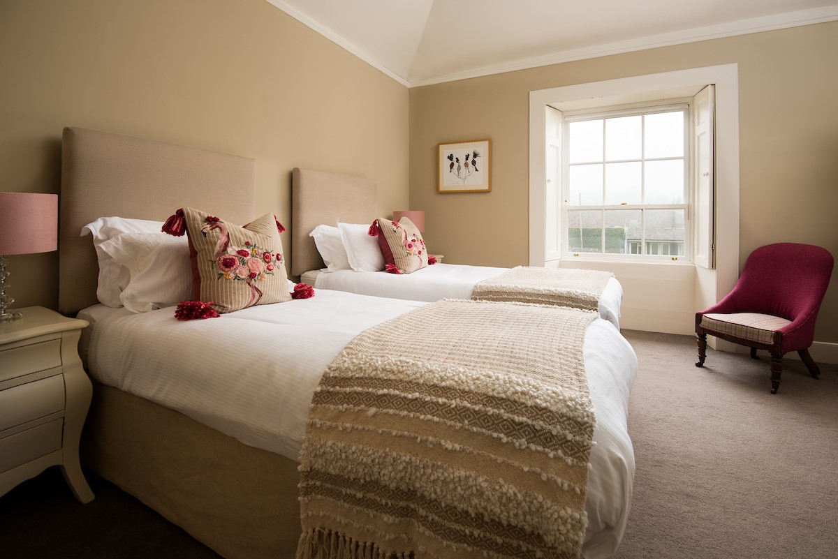 Seaview House - bedroom four which can be set up as a super king double or twin