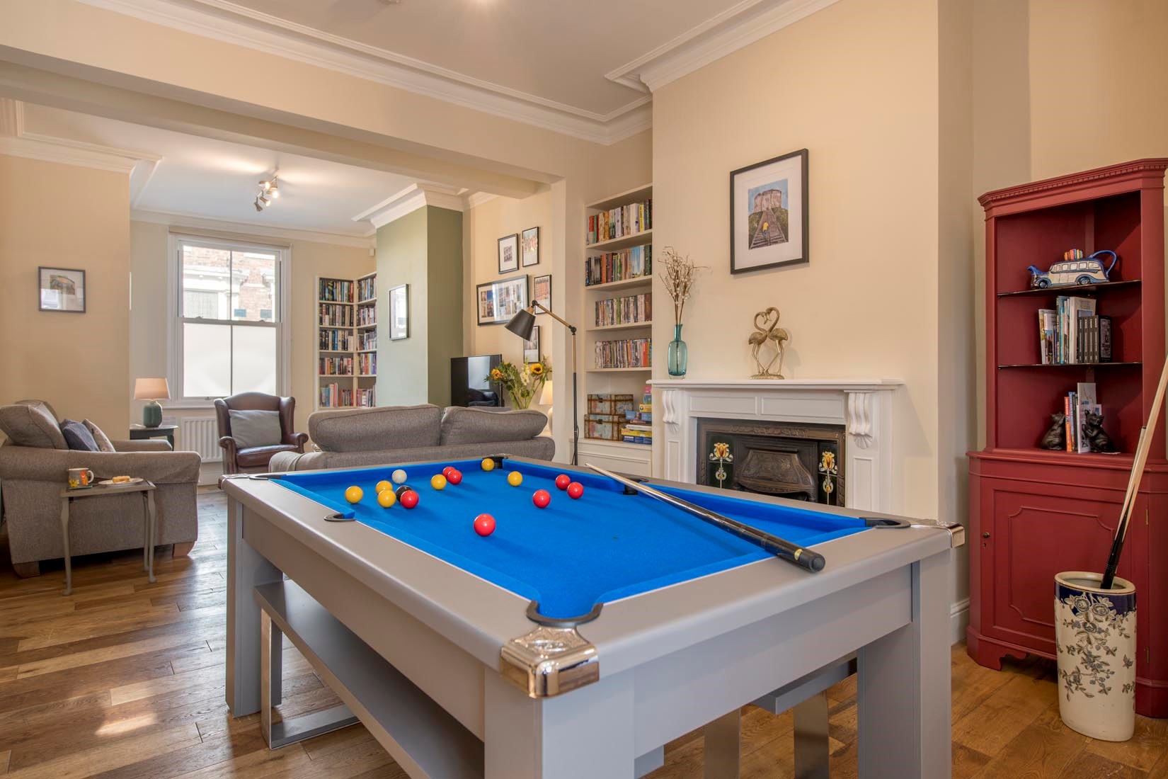 Number 109 - dining table which converts to a full size pool table for fun family games