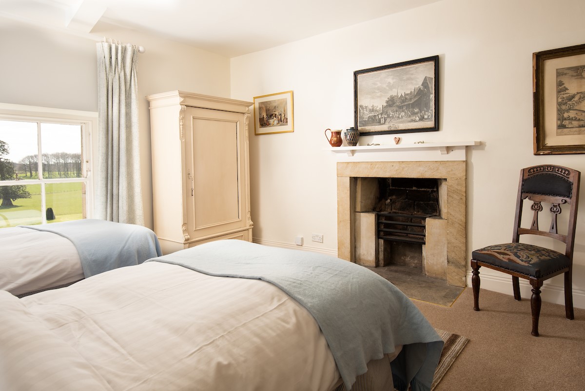 The West Wing, Capheaton - period features abound in the bedrooms