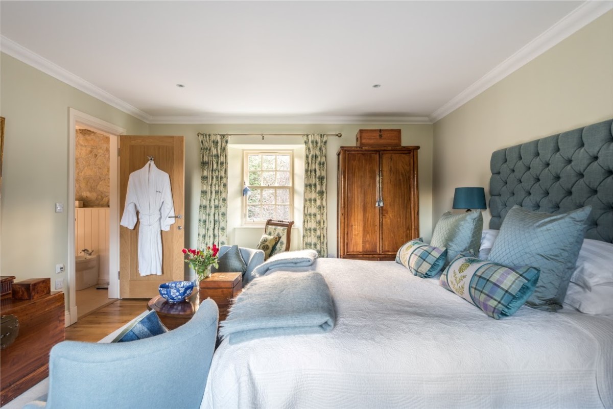 The Old Millhouse - The Esk Room is the master bedroom with super king bed and en suite bathroom
