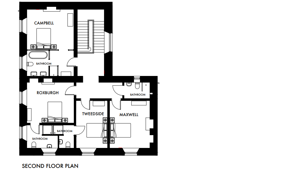 Linen House - second floor plan