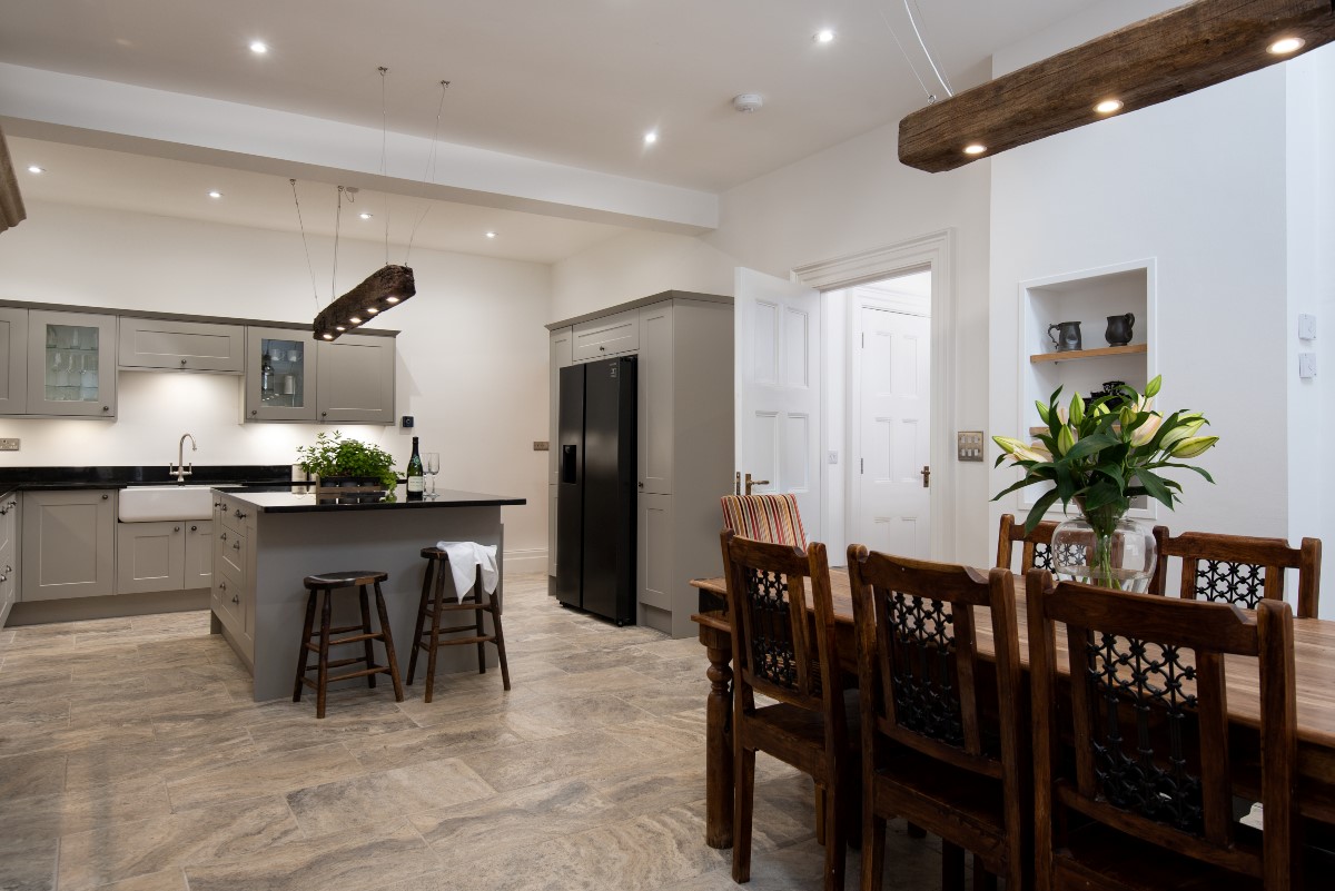 Number One Clayport Street - the open-plan kitchen and dining room