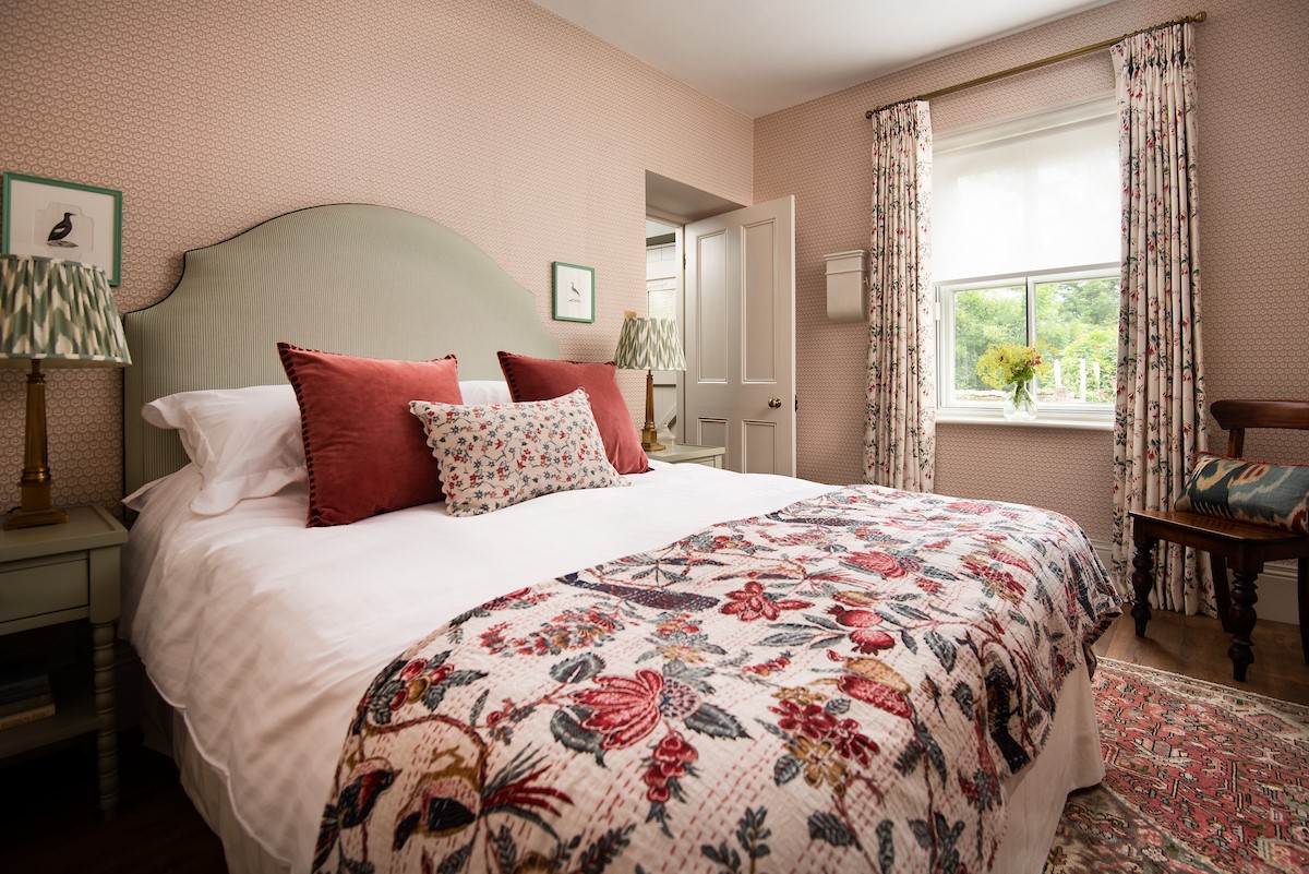 Stable Cottage, Glanton Pyke - ground floor bedroom one with king size double bed