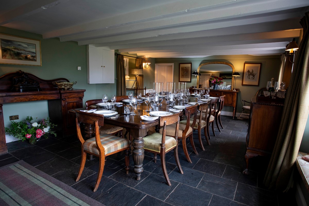 The Boathouse - the dining room seating up to twelve guests