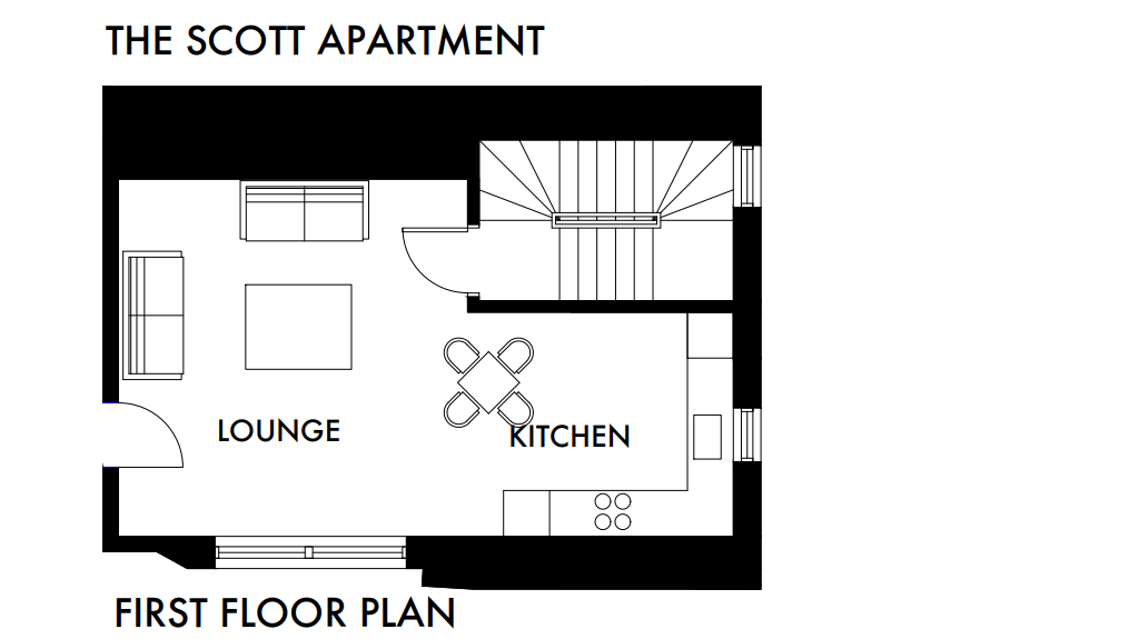 The Scott Apartment - first floor plan