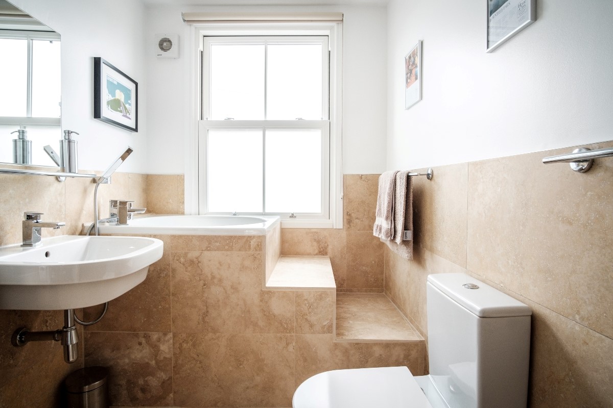 Number 107 - family bathroom with Japanese style plunge bath