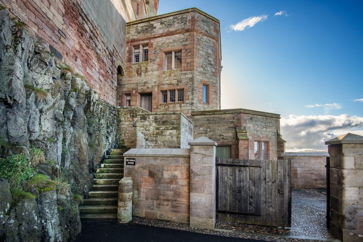 The Clock Tower at Bamburgh Castle - access area