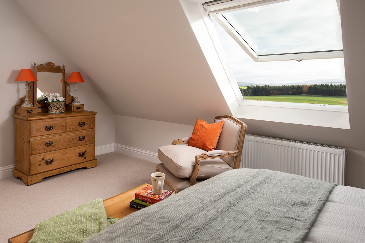 Greenhead Cottage - the velux window looks out to rolling farmland