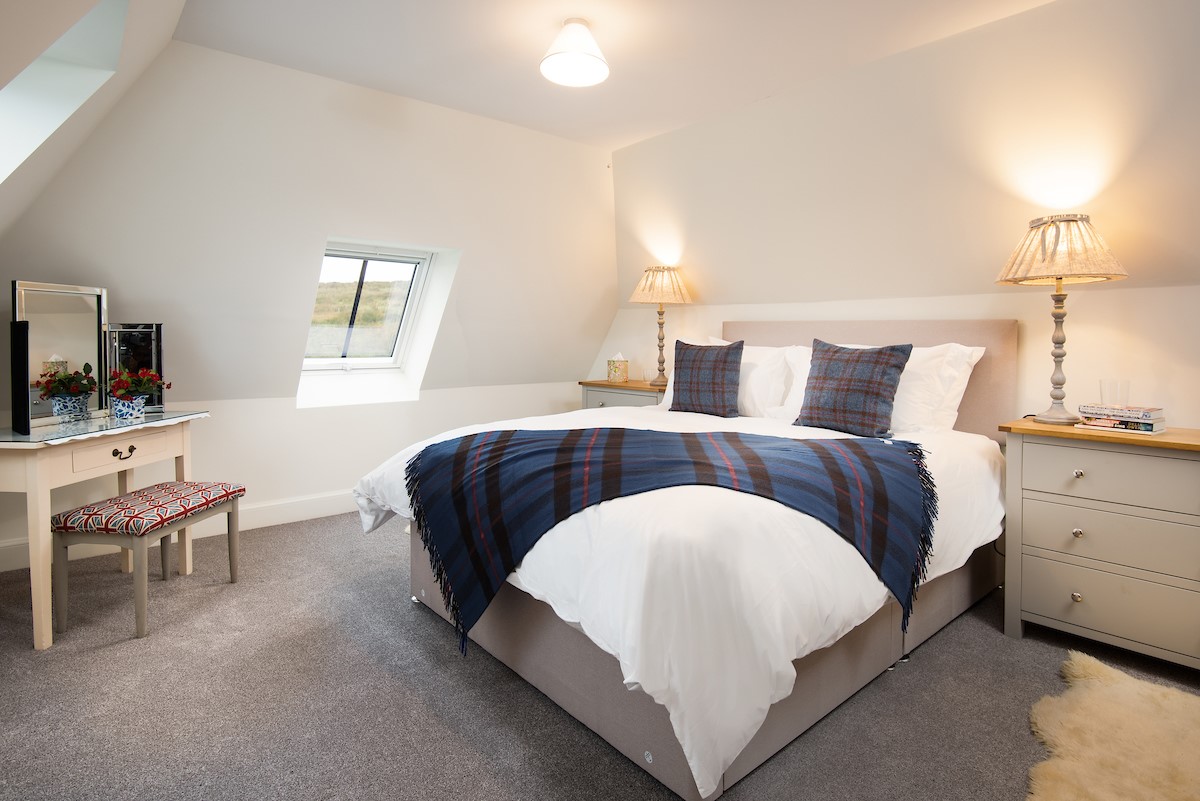 The Bothy at Redheugh - bedroom four with king size bed