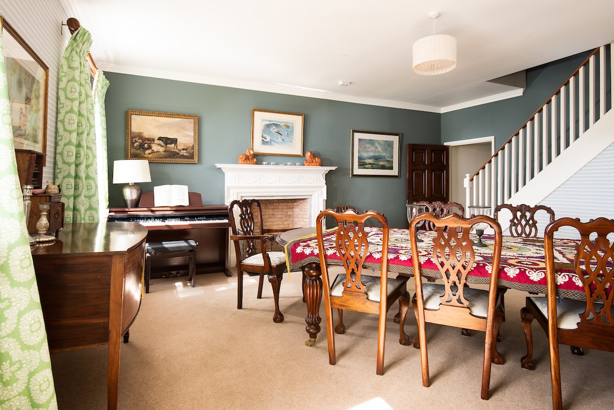 The West Wing, Capheaton - the formal dining area with seating for eight; perfect for family gatherings