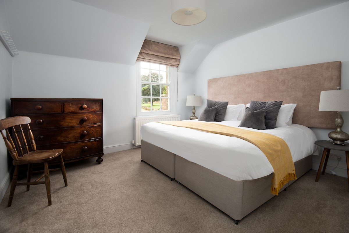 Cuthbert House - bedroom two can be configured as either a super king size or twins