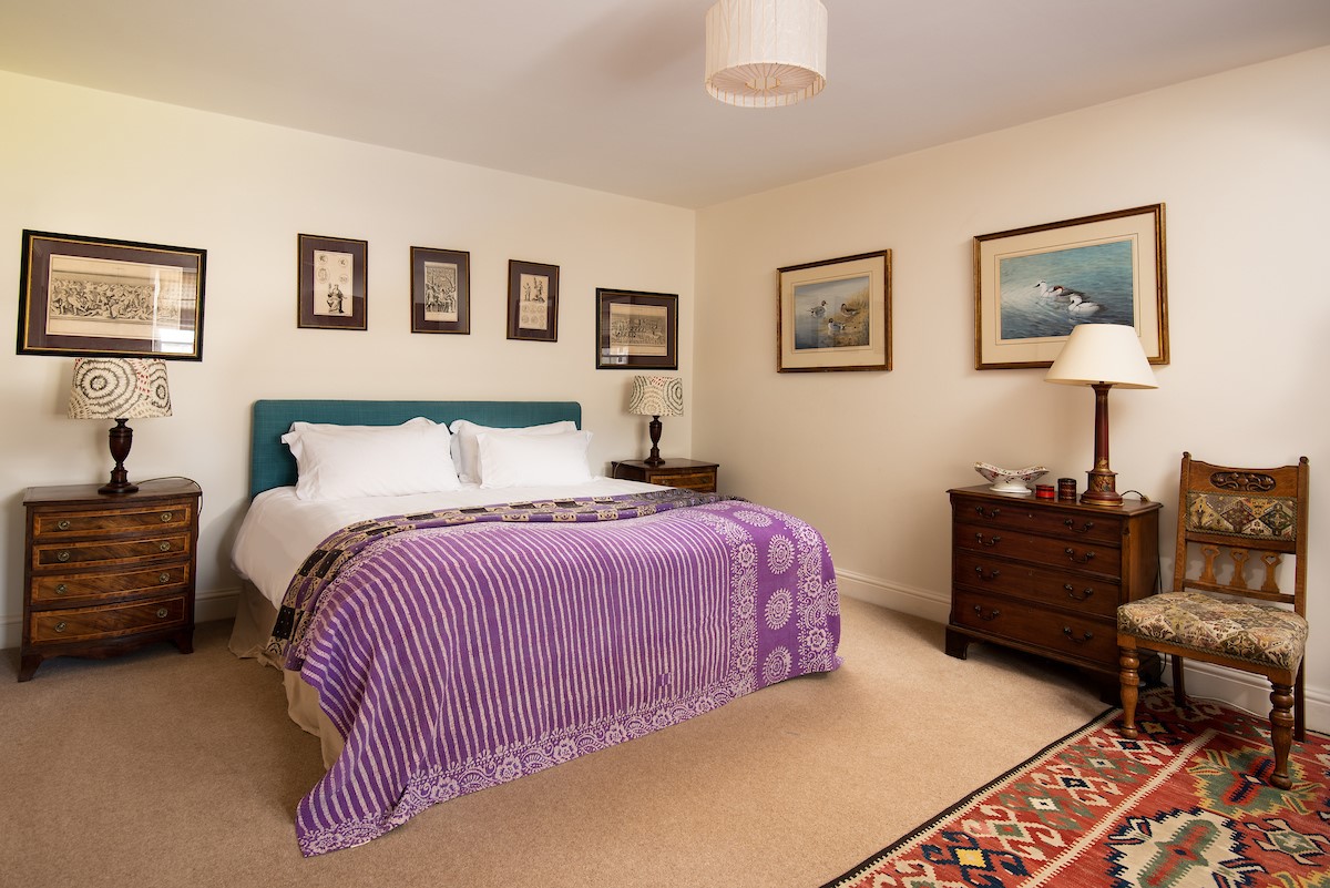The West Wing, Capheaton - charming bedroom with king size bed