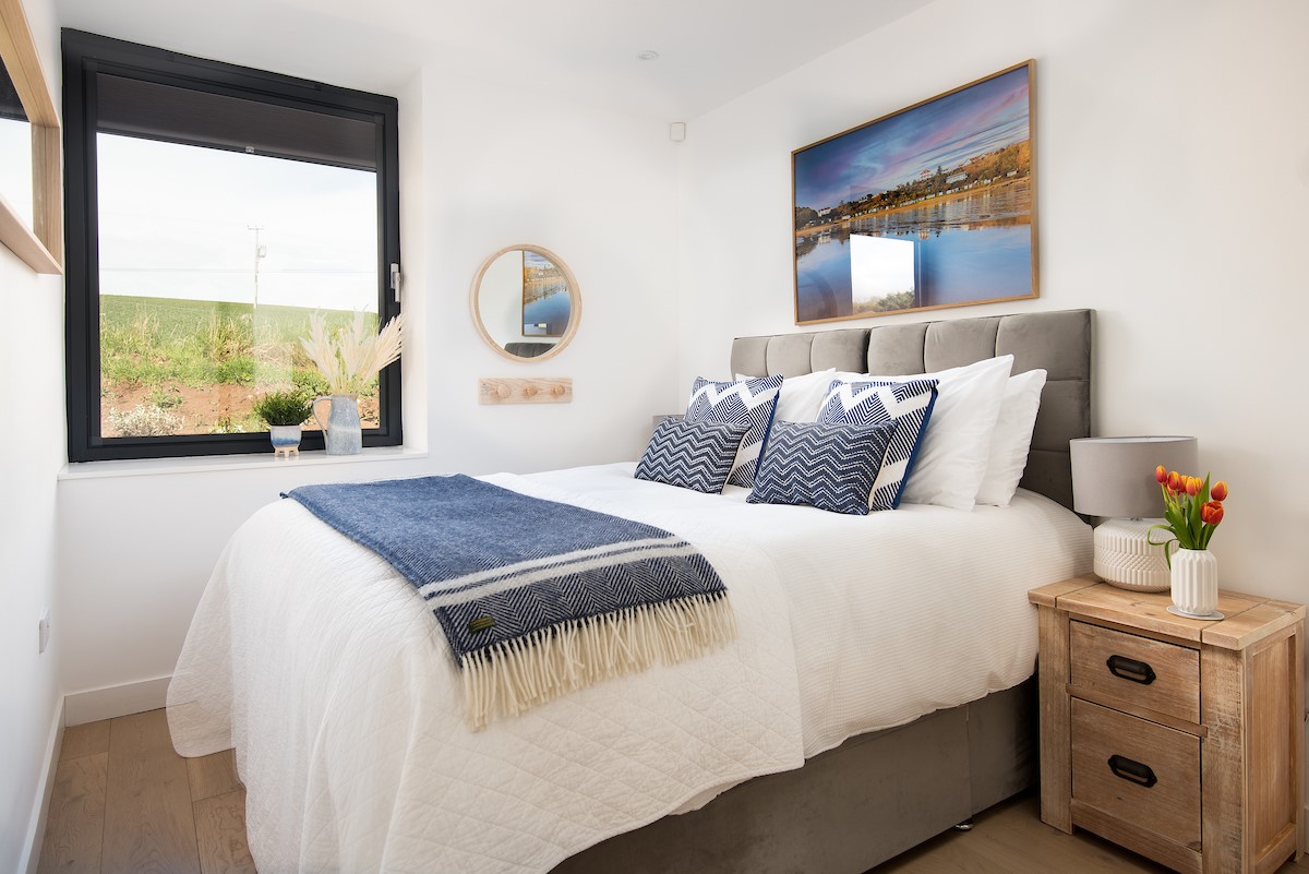 6 The Bay, Coldingham - both bedrooms are nautical-inspired and can be set as king size doubles or twins, as preferred
