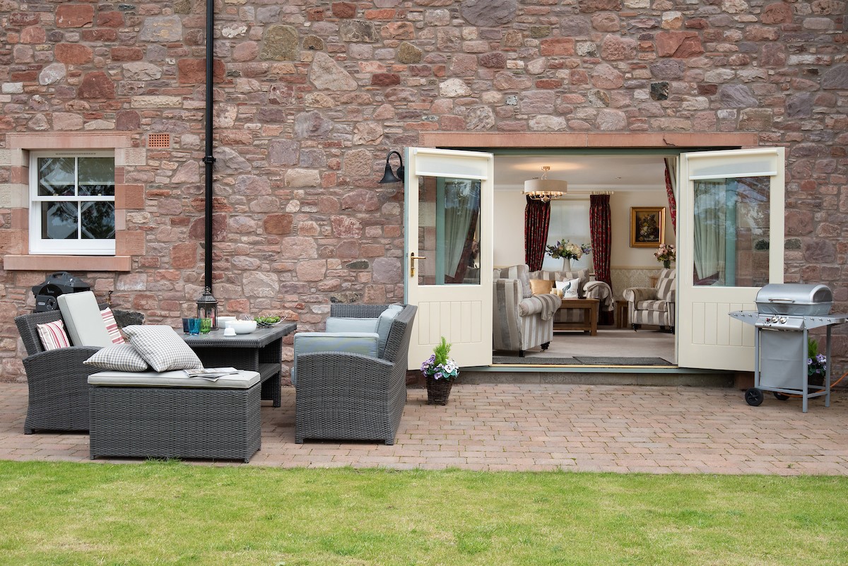 Dryburgh Steading Two - outside seating area
