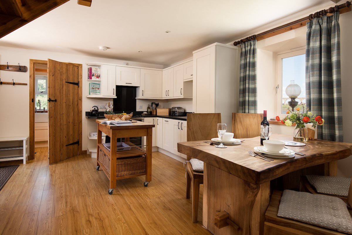 Whitesand Shiel - the kitchen and dining area