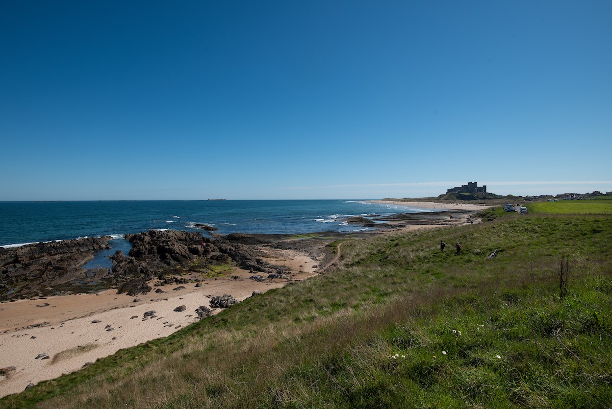 The Fairway - step out of the property to enjoy views towards Bamburgh Castle