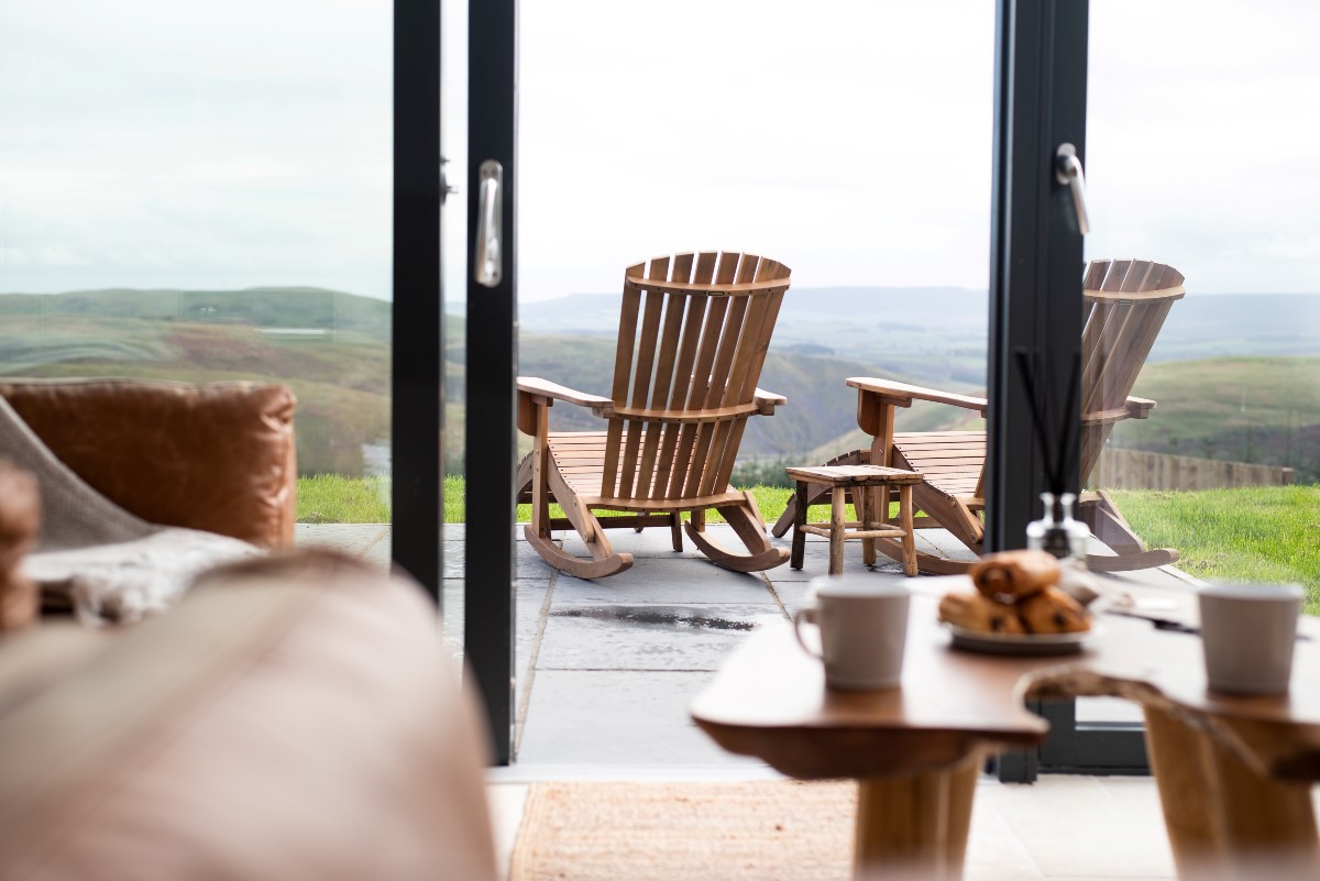 The Oak - gaze down Upper Coquetdale from the comfort of the sofa
