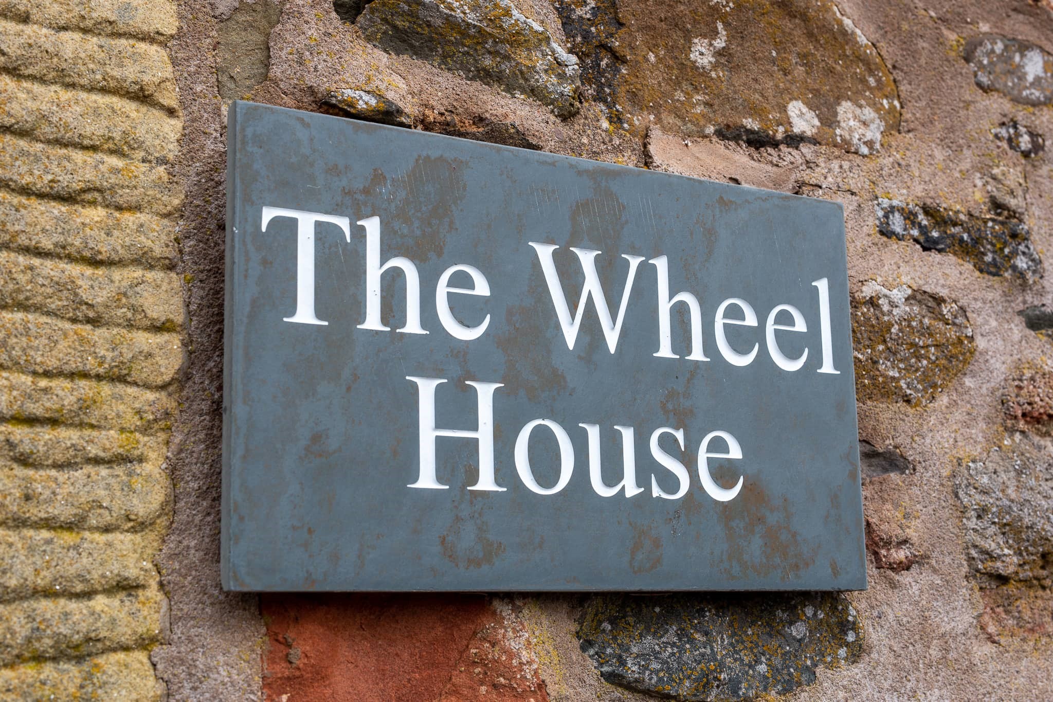 The Wheel House - slate signage