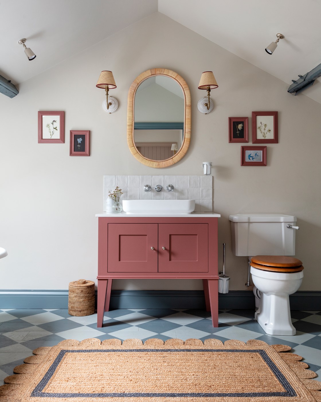 The Old Rectory - stylish basin and WC in the en-suite bathroom