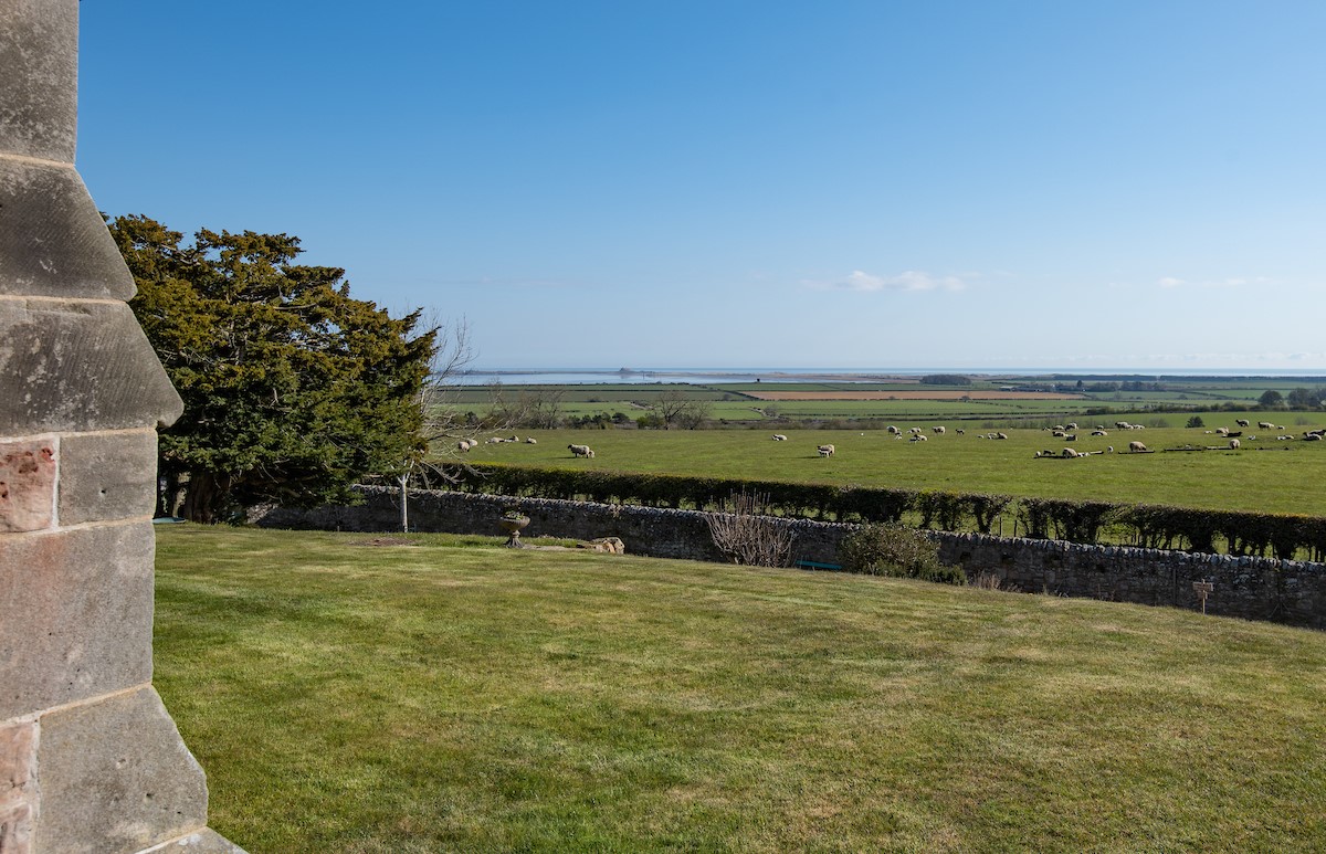 Lindisfarne View - the side view from the property looking towards the Northumberland coast