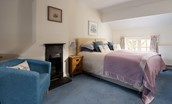 Rose Cottage, Huggate - bedroom two with superking double bed which can be converted to a twin for a small supplement