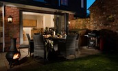 Royland Cottage - enjoy the long summer evenings in the garden