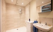 The Hat Shop - shower room with large walk in shower
