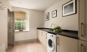 Crailing Coach House - the spacious utility room