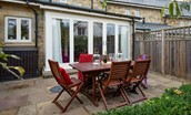 The Mast House - patio garden with garden furniture